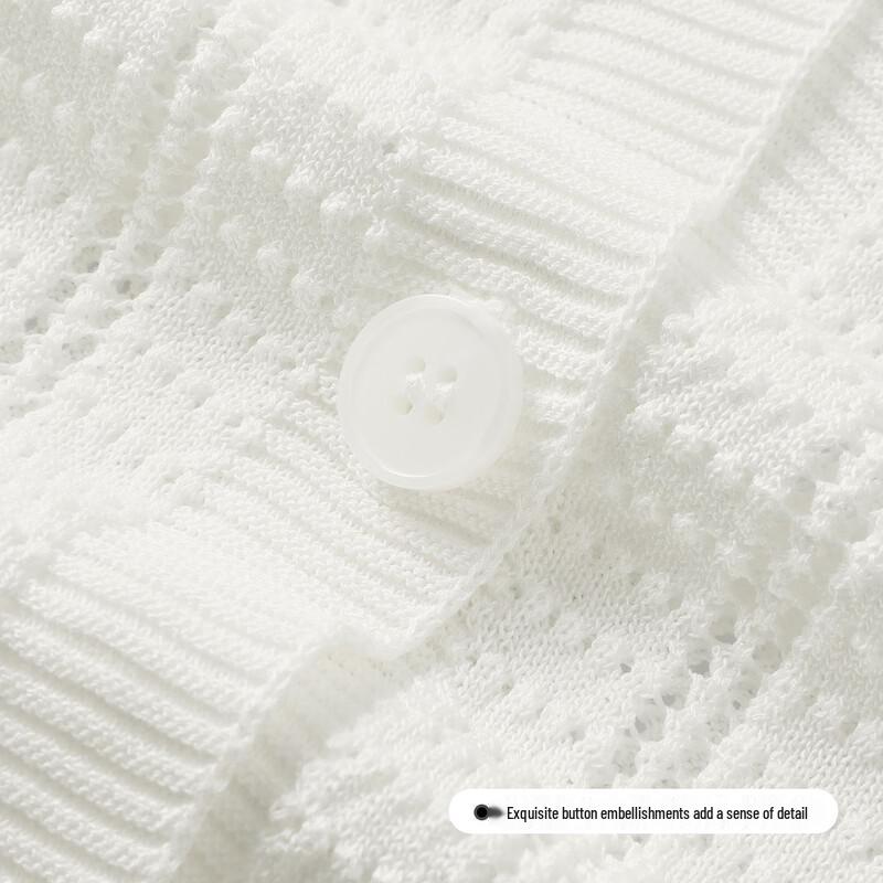 FivePlus Women's V-Neck Cut-Out Knit Cardigan