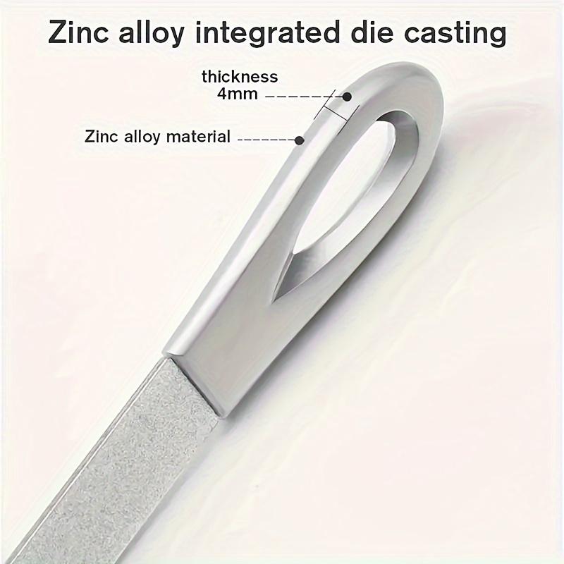 Stainless Steel File, Durable and Hypoallergenic, Ideal for Fingernails and Toenails, Perfect Nail Care Accessory