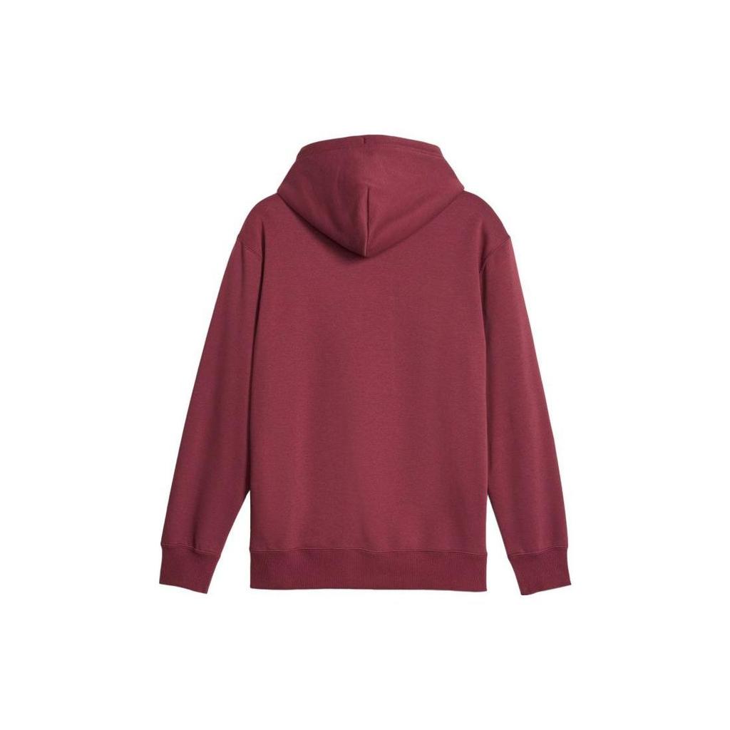 Puma Team Hoodie With Letter Print Long Sleeve Sweatshirt Men Hoodies Burgundy 625313-22