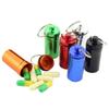 New Mini Portable Pill Box Case Holder Keychain Waterproof Aluminum Container Tablet Storage for Purse Outdoor Camping Travel