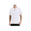 Under Armour Logo Casual Breathable Soccer Training Match Knit T-Shirt Unisex Tops White 21500531-100