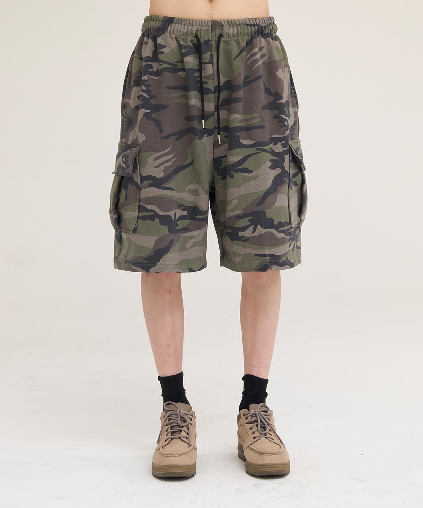 Akesi Soldiers Cargo Sweat Shorts_Khaki