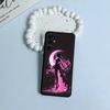 S-Sailor- Moon Black Soft Silicone Phone Case for Samsung S25, S24, S21, S22, S23, S30, Ultra, S20, Plus, FE, Lite
