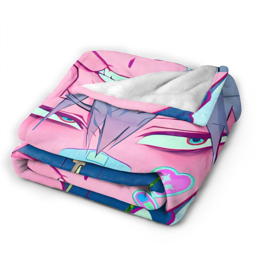 Super Soft Blanket Picnic Kawaii Chibi LUKA Hot Anime ALIEN STAGE Throw Blanket  Flannel Bedspread For Bedroom Sofa Bed Cover