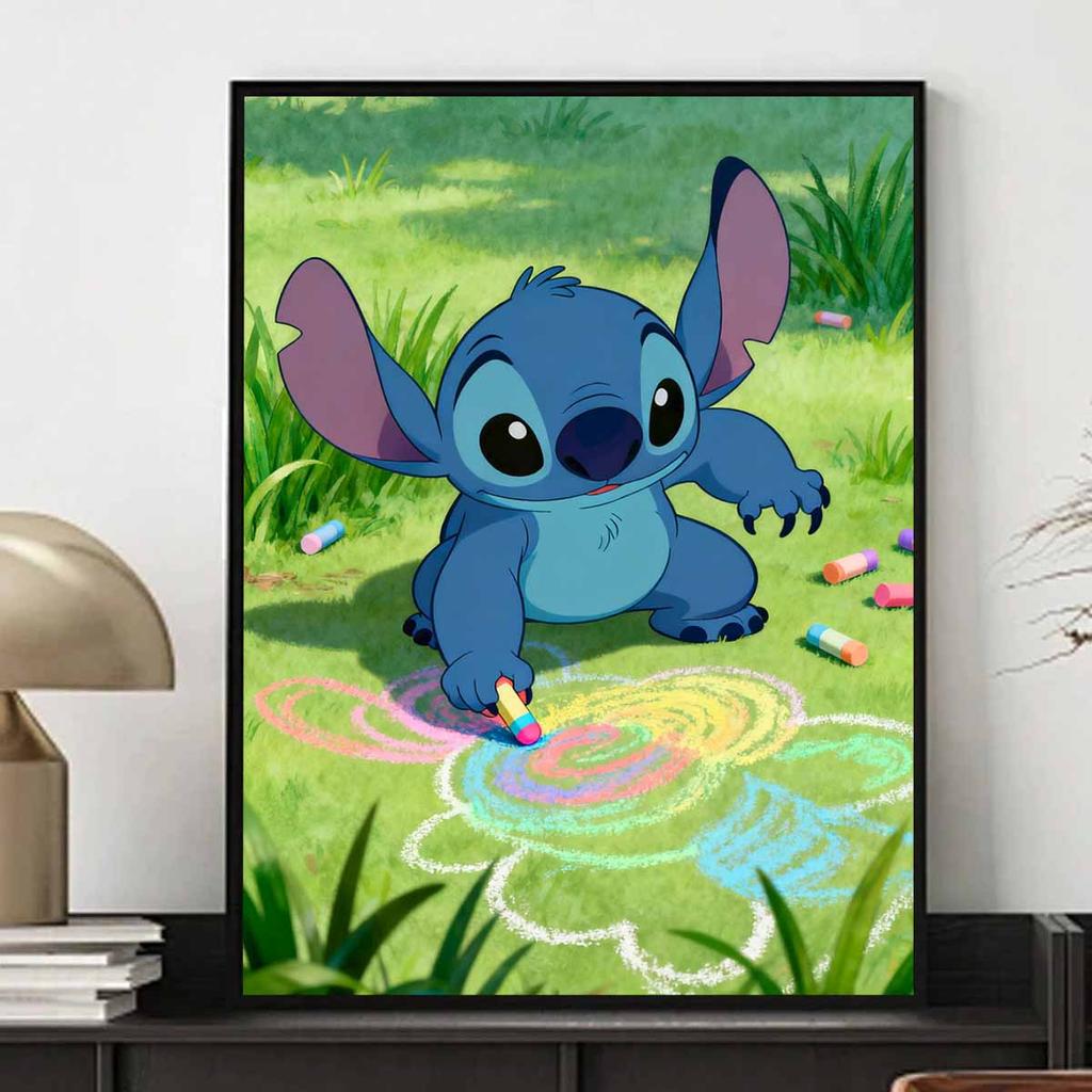 Disney Stitch Diamond Art Painting Kit 5D Handmade Diy Diamond Painting, Home Wall Decoration
