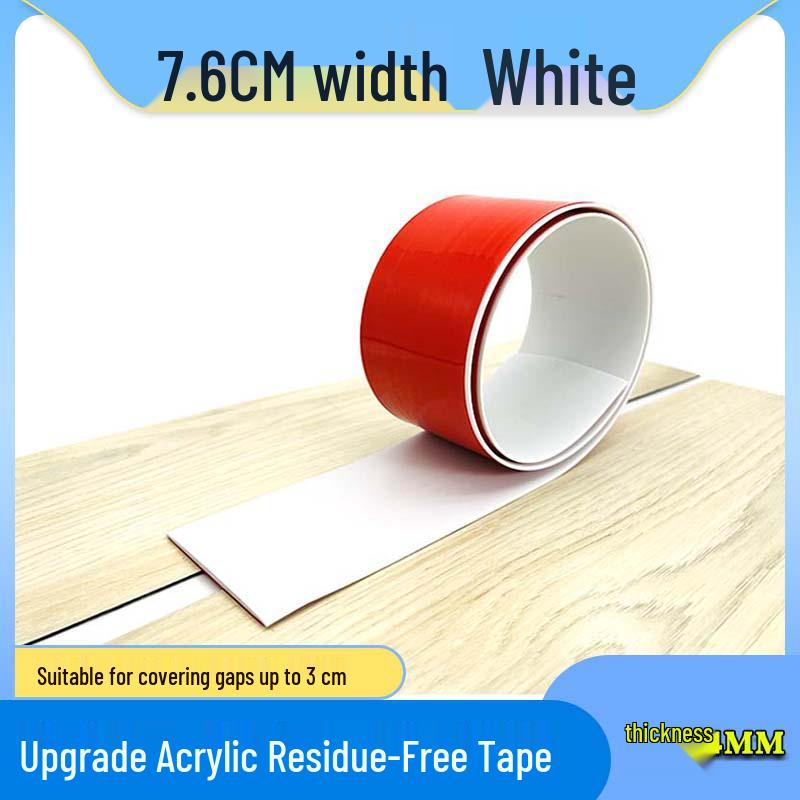 Self-Adhesive Wood Floor Trim Strip - Glue-Free Edge Divider for Doorway and Threshold Decoration