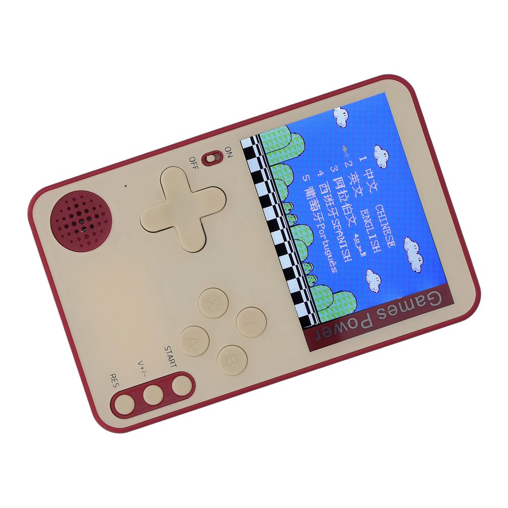 Ruční herní automat 2,4palcový barevný displej mini ultra tenký přenosný předinstalovaný herní automat červený