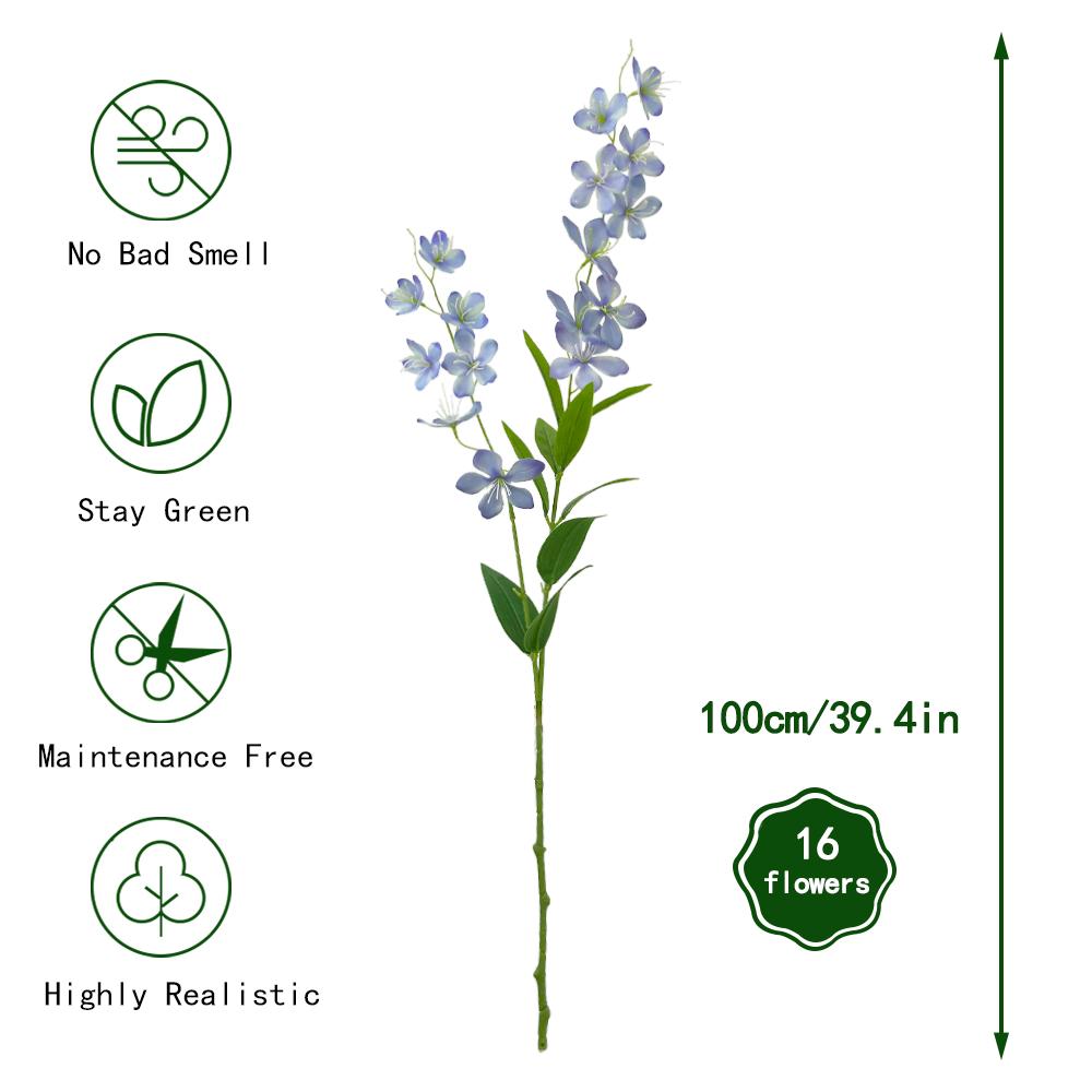 Clematis Artificial Flowers Fake Wisteria Floral Hanging Plant Garland Fake Greenery Plants for Vase for DIY Wedding Bouquets