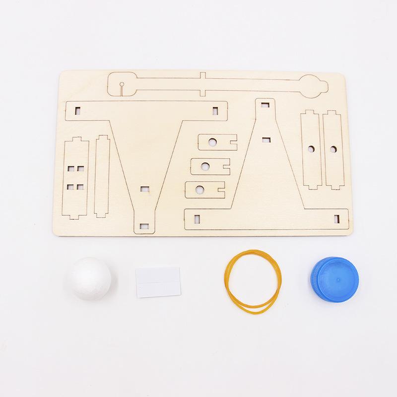 Diy Wooden Catapult Model Kit Educational Science Assembly Building Blocks Children'S Puzzle Toys Physics Experiment Games