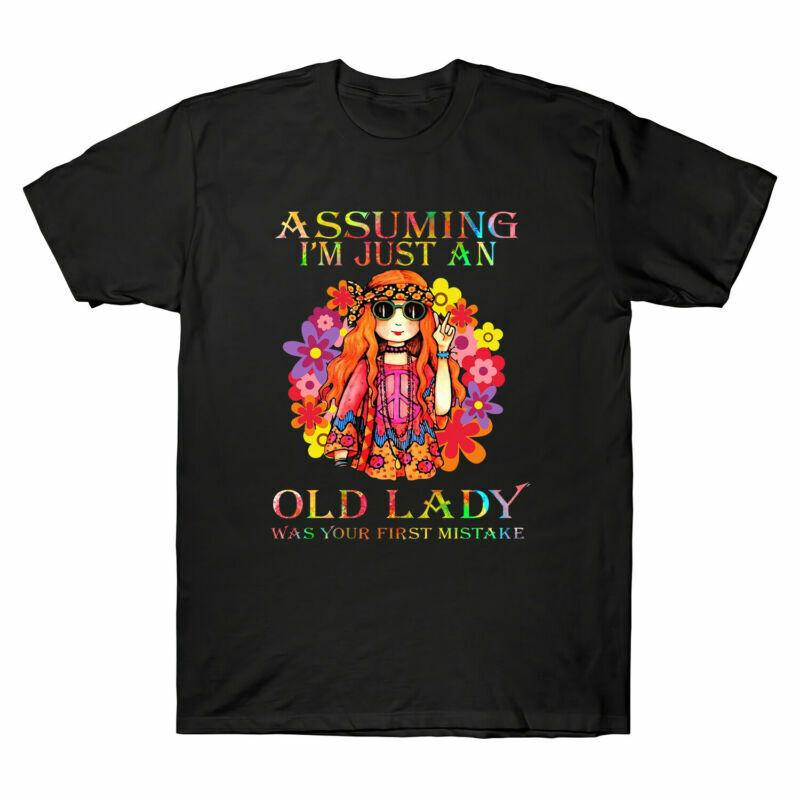 Your Lady Old Vintage Unisexs Im First Mistake Hippe Tshirt Was Just Assuming An S