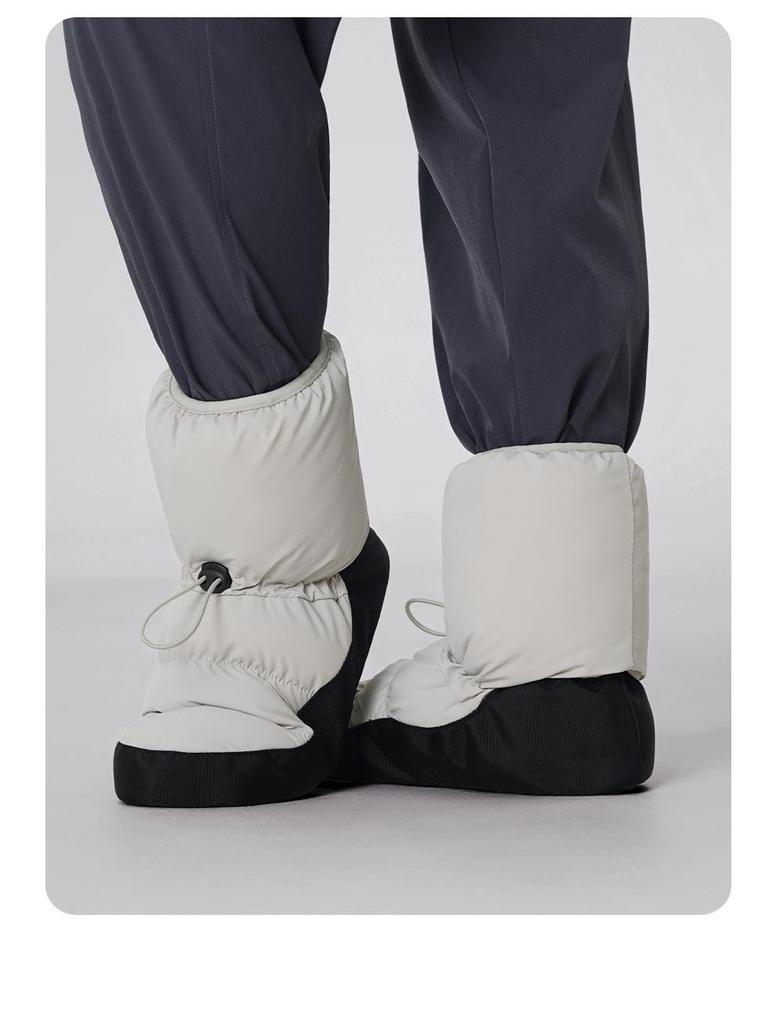 Women's Fleece Lined Ballet Warm-Up Boots - Autumn/Winter Practice Shoes for Dancers