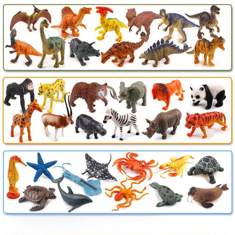 Dinosaur and Wildlife Animal Model Toy Sets