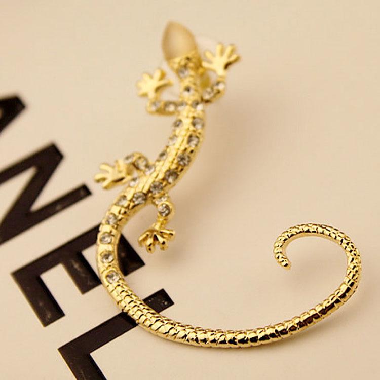Korean Crystal Angel & Eagle Wings Butterfly Crescent Pearl Ear Cuff