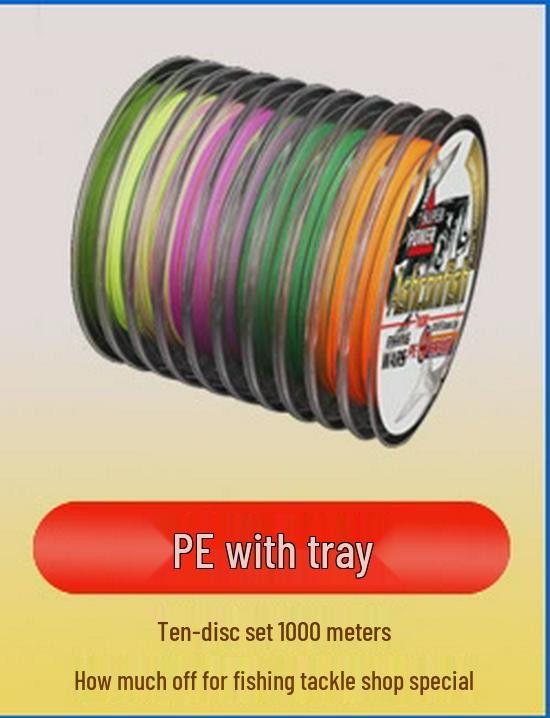 Dyneema 4-fach geflochtene PE-Angelschnur, 300m - Ideal für Meeres-, Fels- und Spinnrollenangeln.