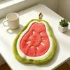 Durable Fruit Shaped Hand Towel Soft Absorbent Kitchen Dishcloth with Hanging Loop Fruit Shape Hanging Hand Towel Hand Drying