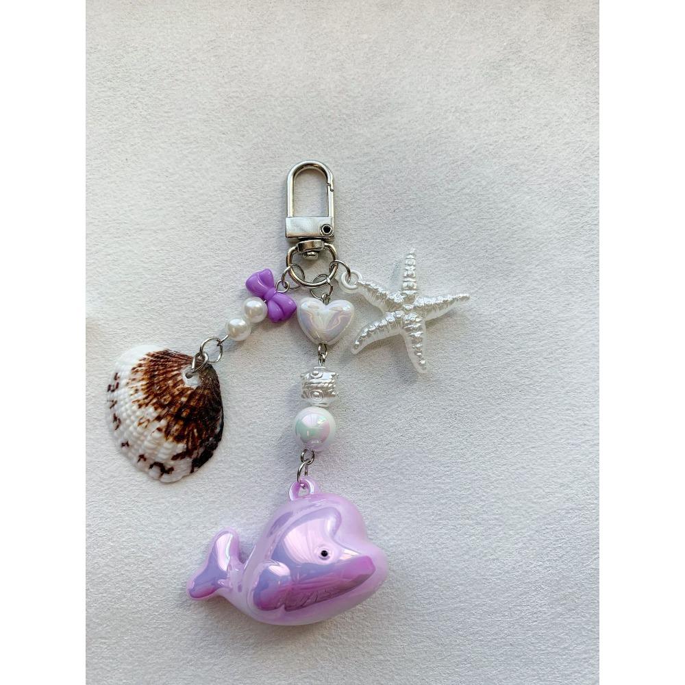 

Cute Whale Mobile Phone Chain Pendant Versatile Bell Star Pendant Cartoon Three-dimensional Shell Mobile Phone Keychain Pendant