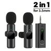 New Wireless Lavalier Microphone Portable Audio Video Recording Mini Mic for Ios Android 3.5mm Live Broadcast Gaming Phone Mic