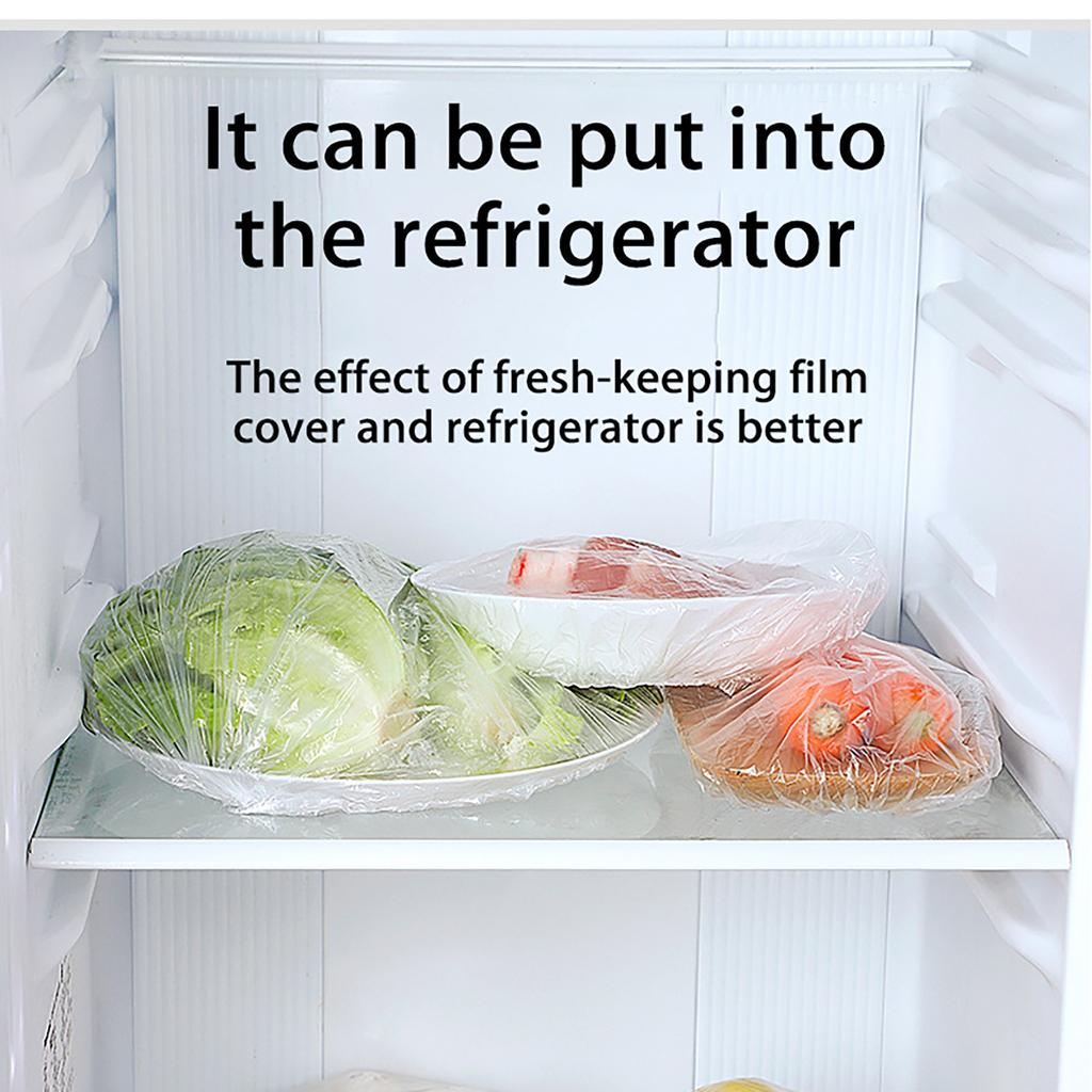 Universal Fresh Storage Bags, Stretch Plastic Food Covers For Meal (200 Pc)