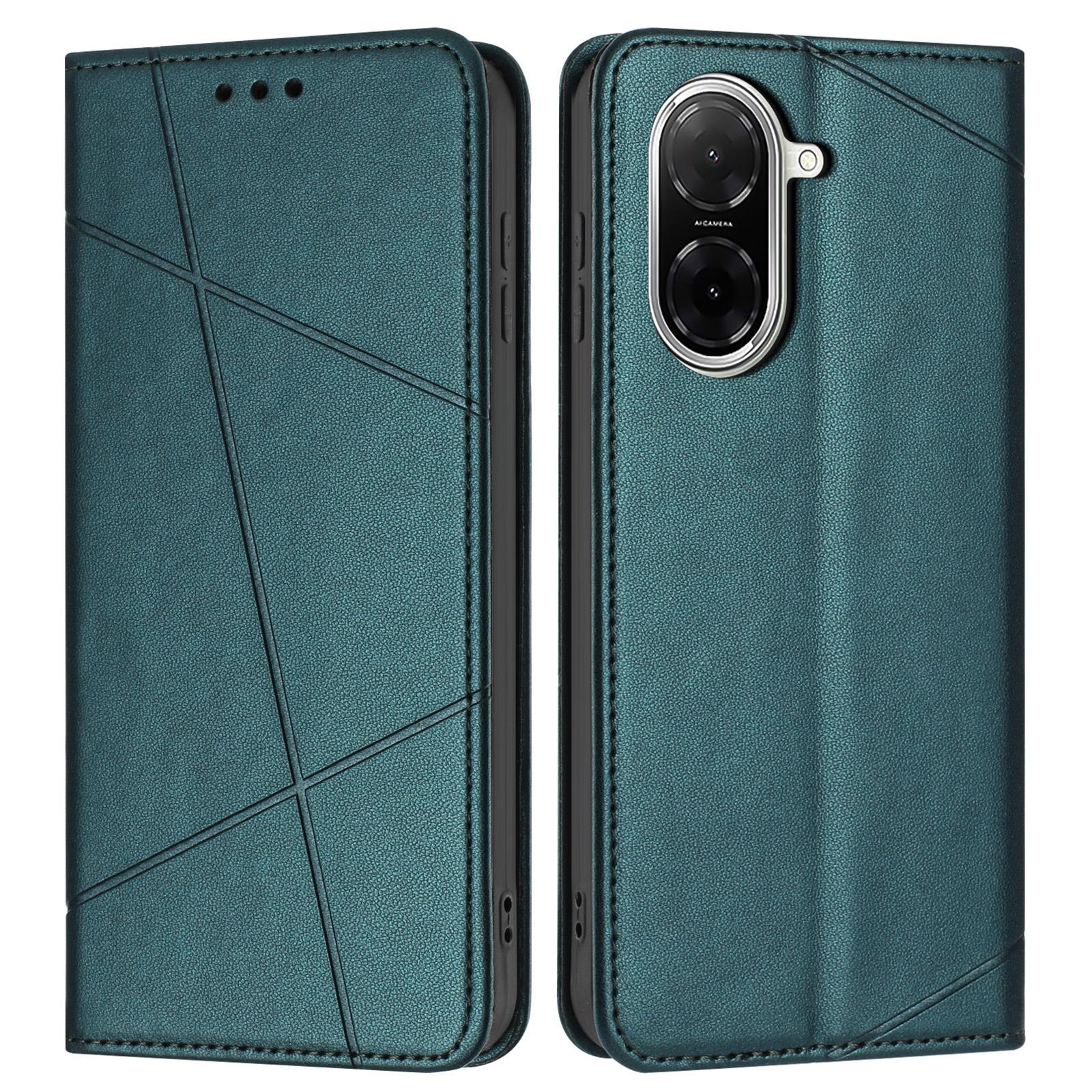 

Для Xiaomi Redmi A5 4G (171,7 мм) Чехол-кошелек из кожи с тиснением, подставка, чехол для телефона с ремешком на запястье Green