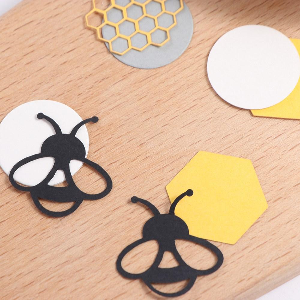 100pcs Black Golden Bee Hive Confetti Paper Bee Theme Decoration  Home Holiday Decor