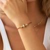 Verstellbares Kordel Fußball Perlenarmband Gold Silber Beschichtet Geflochtenes Kordelarmband Geschenk