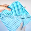 Square Silicone Dog Lick Mat with Suction Cup Anxiety Relief Pet Food Mat Anti-tip Slow Eating Bowl Peanut Butter Licking Mat Enrichment Toy