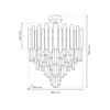 Lampa Przysufitowa Madison 9 E14 Złoty Milagro Ml8806