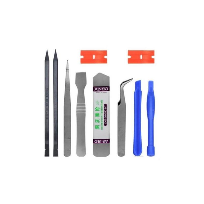 Mobile 10 In1 Repair Opening Tools Pry Screwdriver Kit Set For Cell Phone Iphone