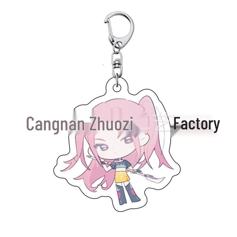 Kpop Demon Hunter Girl Group Keychain: Lumi, Zoe, Mira & Qin Yu Cute Acrylic Schoolbag Pendant