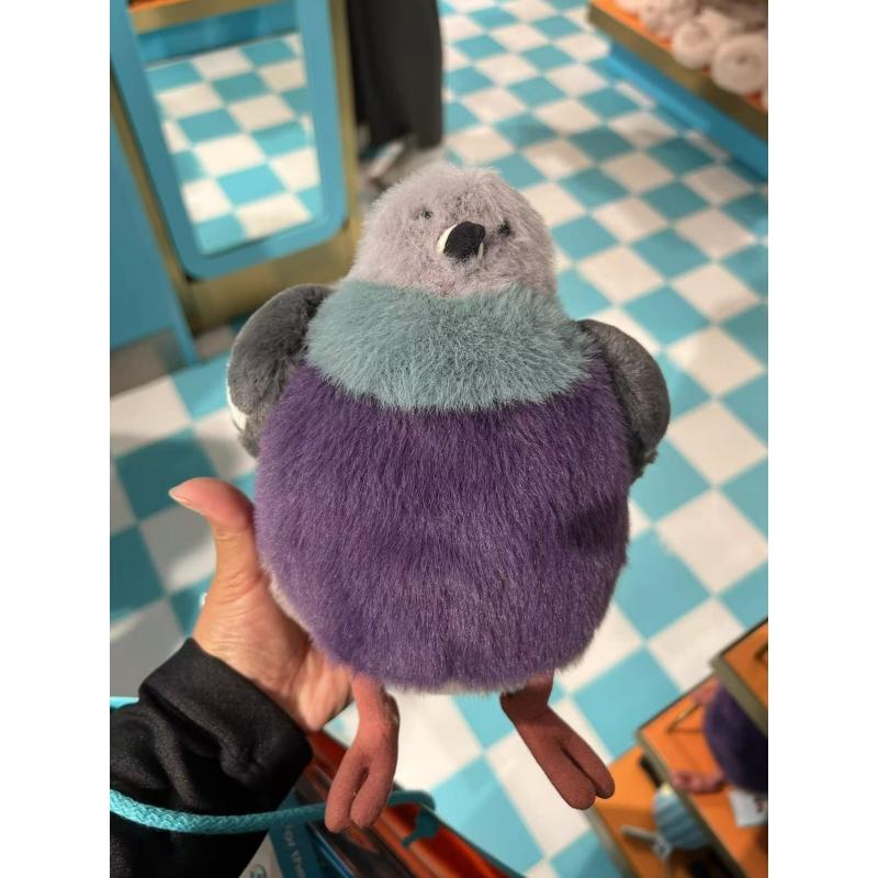 1 Pezzo Giocattolo Ornamento Compagno per Animali Pappagallo Piccione Grasso Uccello Bambola Peluche Giocattolo Regalo di Natale Compleanno per Ragazza
