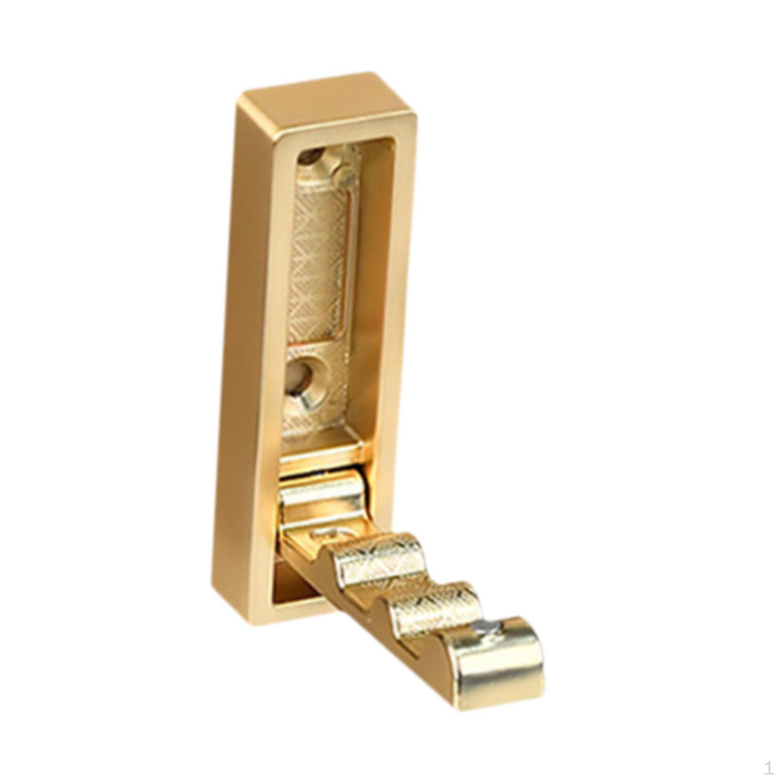 

Compact Wall Hook for Organizing Scarves and Bags Gold