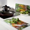 Set of Two Decorative Glass Kitchen Boards Parrot Branch 2X30X52 Cm