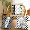 Hattah Keffiye Pattern Design Art Pillow Case Applicable Space For Guest Rooms Interiors Cars Office House Decoration