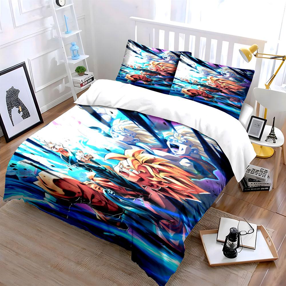 Colorful anime character design. Bedding sets Duvet cover sets Duvet covers Pillowcases(1 * Duvet Cover 2 * Pillowcases without duvet insert)