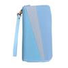 Long Wallet Purse Wallet PU 2 Way Zipper 2 Compartments Large Capacity Color Collision Hand Purse for Women Adults
