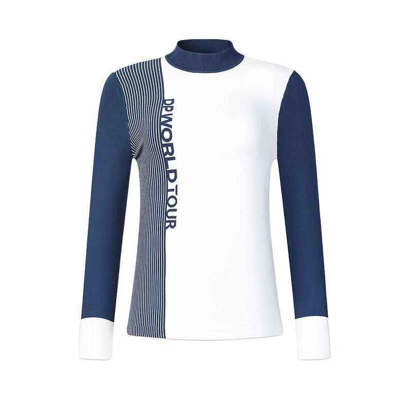 

Fila Топ женский вязаный с длинным рукавом в полоску серии Golf цвета глубокий элегантный синий A11W445407F-DB XL