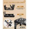Elevated Dog Bowls, Dog Feeder with 2 Stainless Steel Dishes &1 Slow Feeder Bowl, 5 Heights Adjustable Raised Stand for Medium Large, Food Dishes