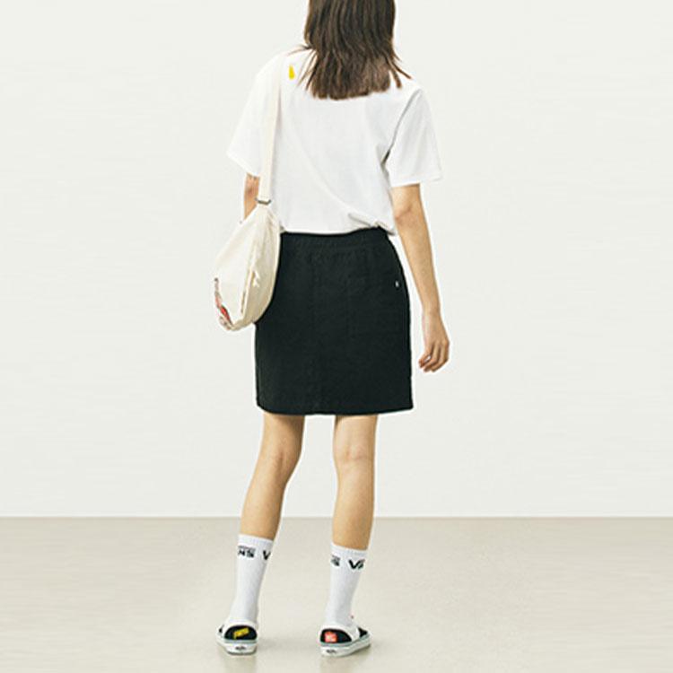 Vans X Nichinichi Collaboration Cartoon Skateboard Pattern T-Shirt Women Tops White VN0A5H4RWHT