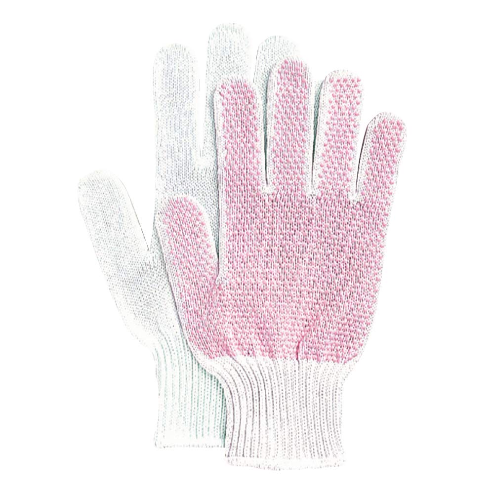 

Otafuku Work Thin of 5 Gloves, Non-Slip Gloves, [10 Gauge, Non-Slip PVC, 100% Cotton] JW-225-S [Set Pairs] рожевий