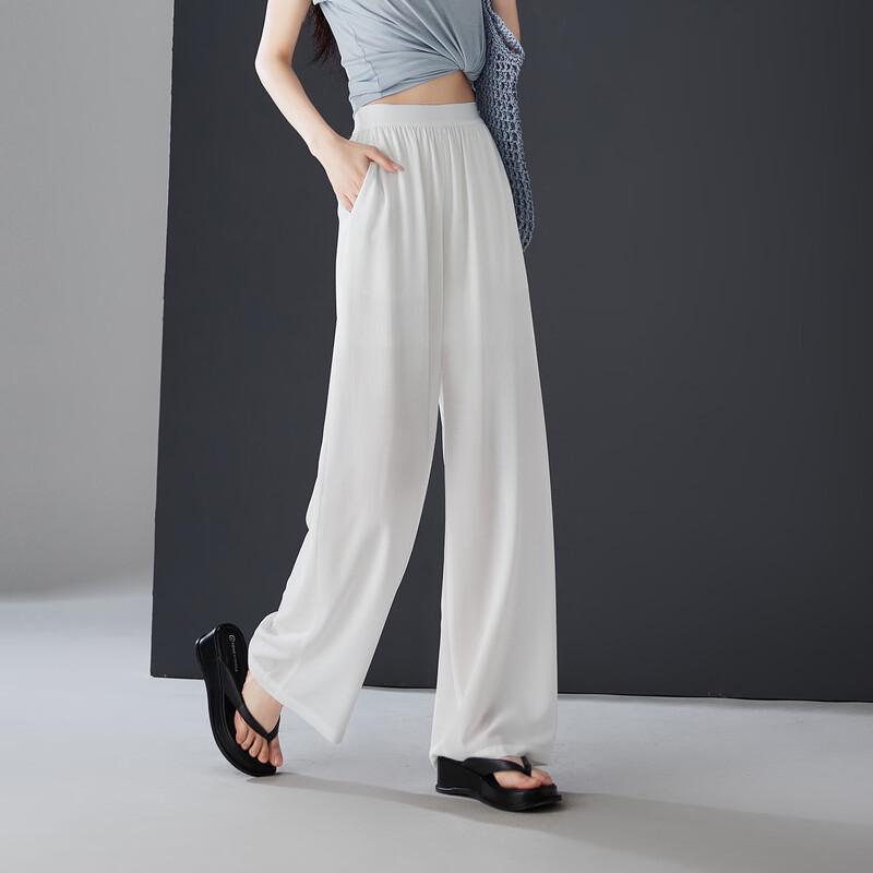 SOFSIL Women s Relaxed Wide-Leg Casual Trousers 28/L