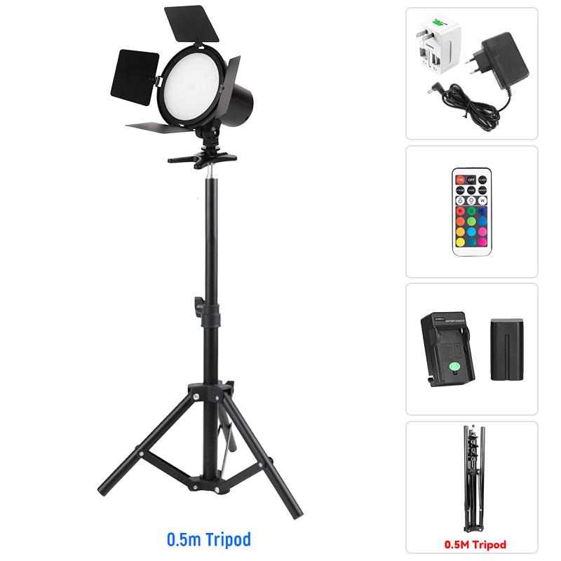 RGB LED Photography Video Light Panel Lighting Photo Studio Lamp Kit LED Camera Light Dimmable 3200K-5600K For Camera Camcorder