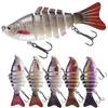 Angeln Wobbler Lebensechte Angeln Köder 6 Segment Swimbait Crankbait Harten Köder Langsam Isca Künstliche Köder Angelgerät