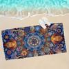 1pc Exquisite Circular Totem Art Patterned Beach Towels, Super Soft And Super Fine Fiber Quick-Drying Towels, Bathroom Bath
