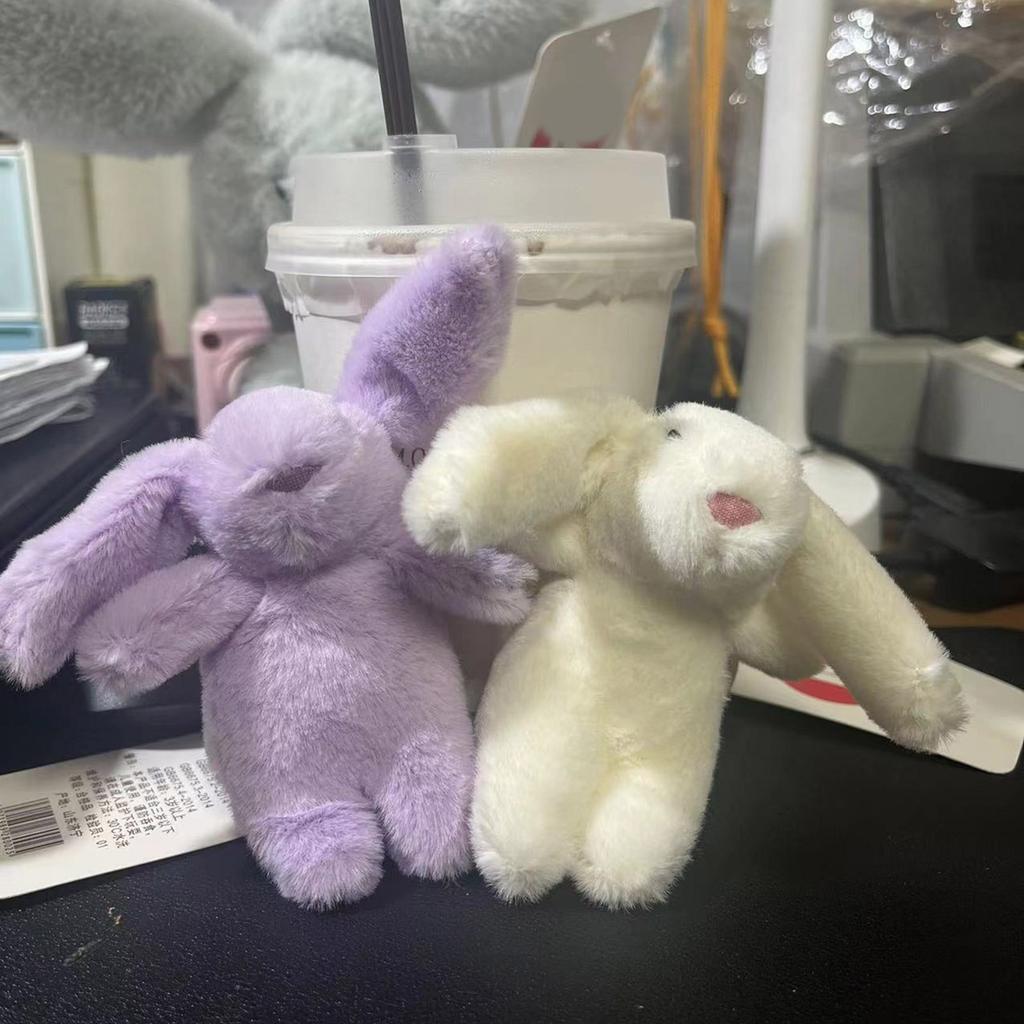 Niedlicher Schlüsselanhänger mit Kaninchen-Cartoon-Motiv, Anhänger für Damentaschen, Geldbörsen und Geldbörsen, lustiges und einzigartiges Accessoire für Handytaschen und Schlüssel