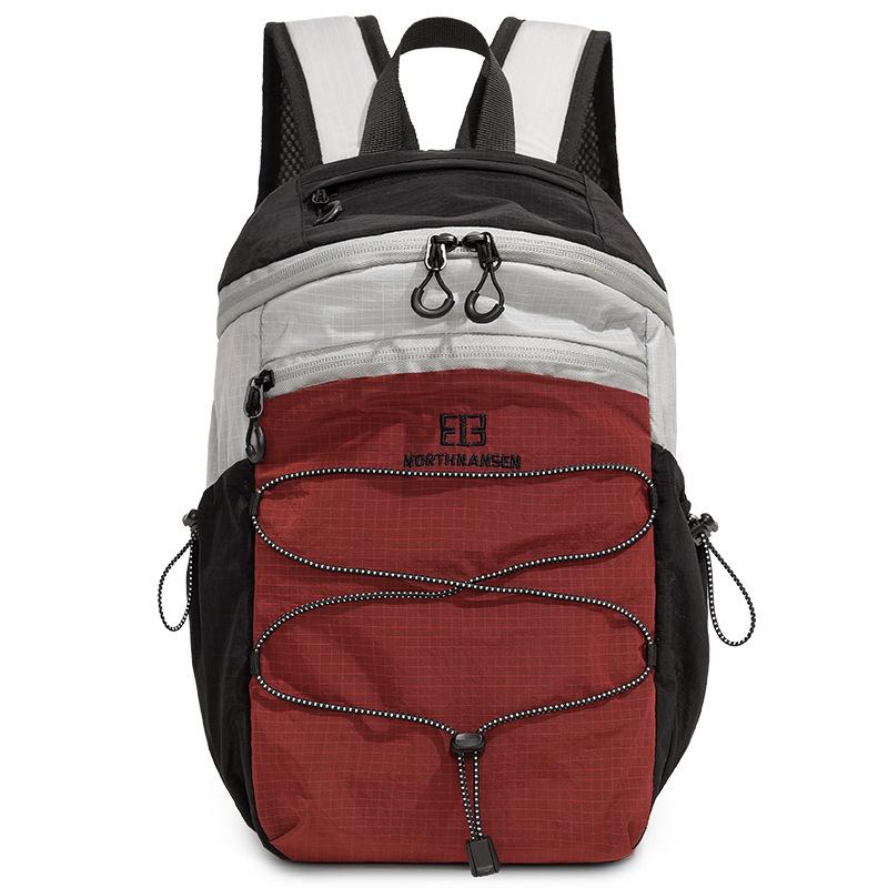 Schoolbag Outdoor Contrast Color Backpack Women's 1011 New Popular Mountaineering Bag Lightweight Small Capacity Leisure Commuter Small Backpack