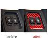 For Toyota 86 Subaru BRZ 17-2019 Red Carbon Fiber Console Seat Button Frame Trim