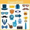 Day Fathers Party Decorations With Paper Photo Props For Event And Celebration