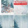 2 Stück, 2D-FLACHDRUCK Vorhänge (Ohne Stange) Winterliche Gelassenheit(3) Digitaldruck auf Feiertagsvorhängen Garnvorhänge Dekorationen