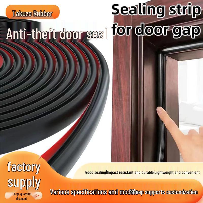 Selbstklebende I-förmige Holztürdichtungsleiste: Schallundurchlässig, Antikollision, Winddicht, Warm.