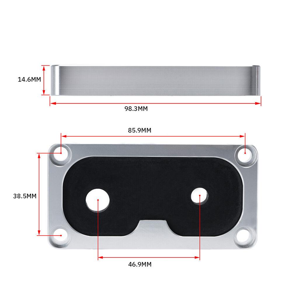 Silver Billet Firewall Shifter Cable Grommet Fits for Civic Integra K-Series Swap